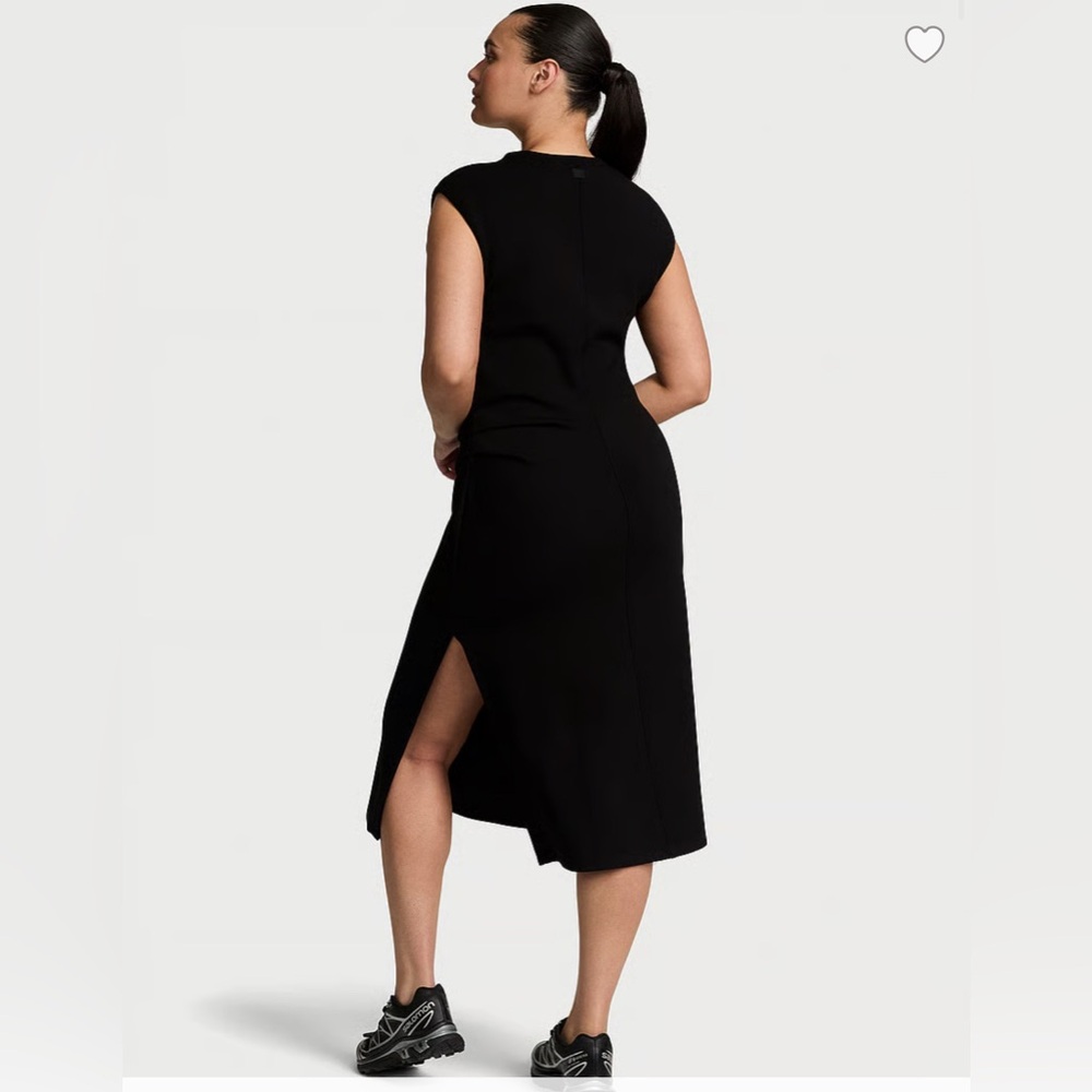 Victoria's Secret VSX MIDI Black Sleeveless Dress Med NWT - Picture 2 of 4